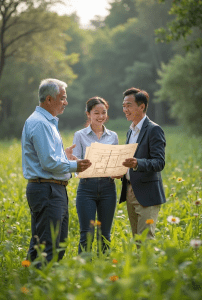Property structures: Buying land + building a villa