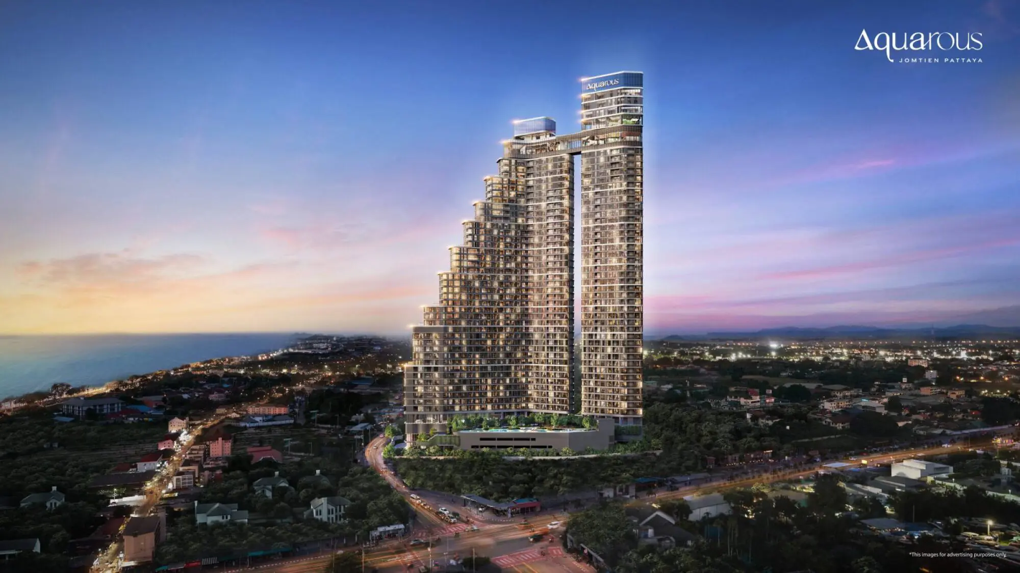 Aquarous Jomtien Pattaya 1BR