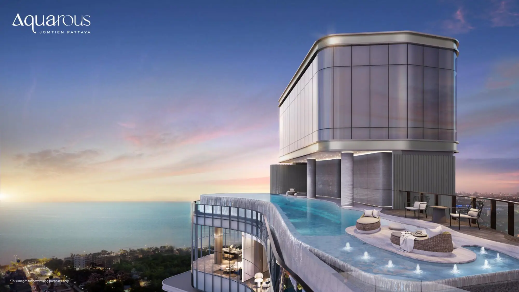 Aquarous Jomtien Pattaya 1BR