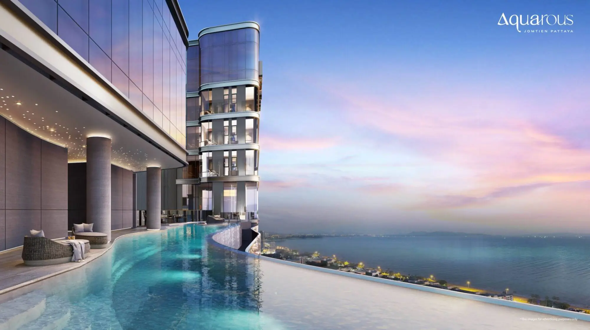 Aquarous Jomtien Pattaya 1BR