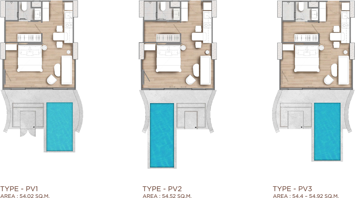 Pool villa & penthouse units