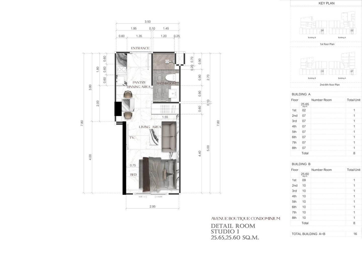 Studio — from 25.65 sqm — from ฿2.9M