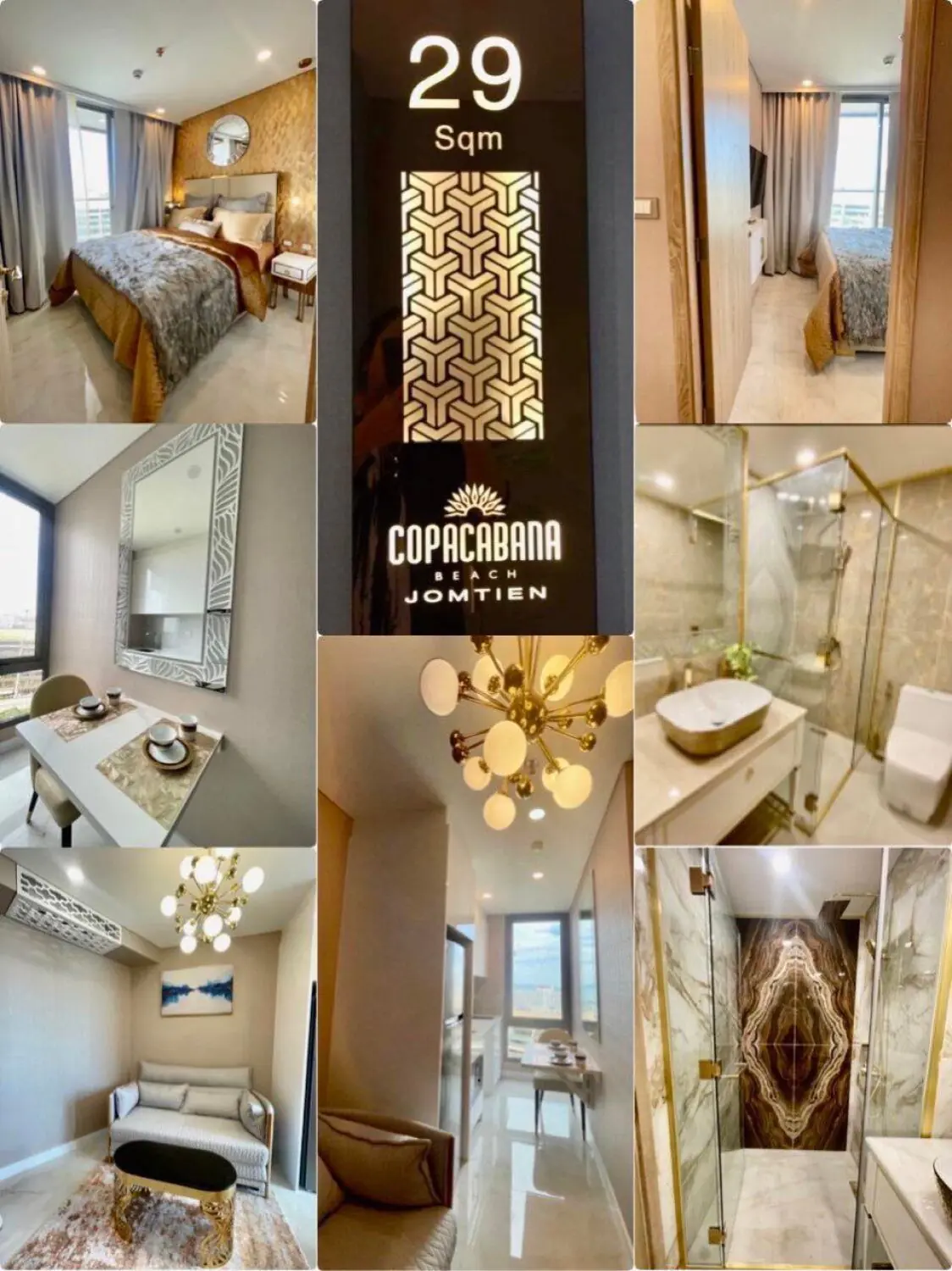 Copacabana Beach Jomtien 1BR, 10th Floor