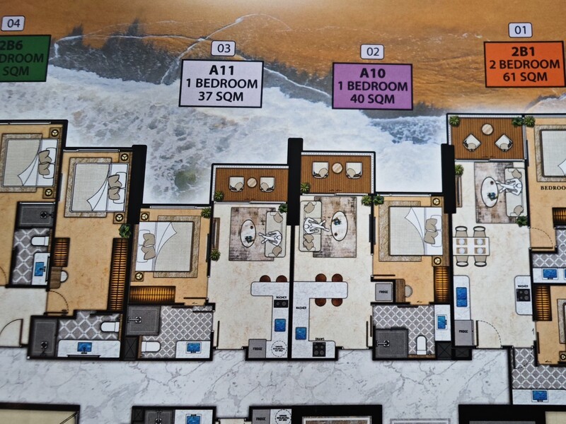 Riviera California 1BR Sea view, 24th Floor
