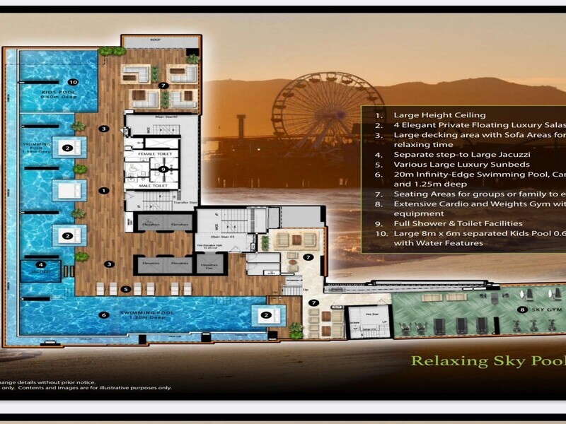 Riviera Malibu Residences 2BR Sea view, 9th Floor