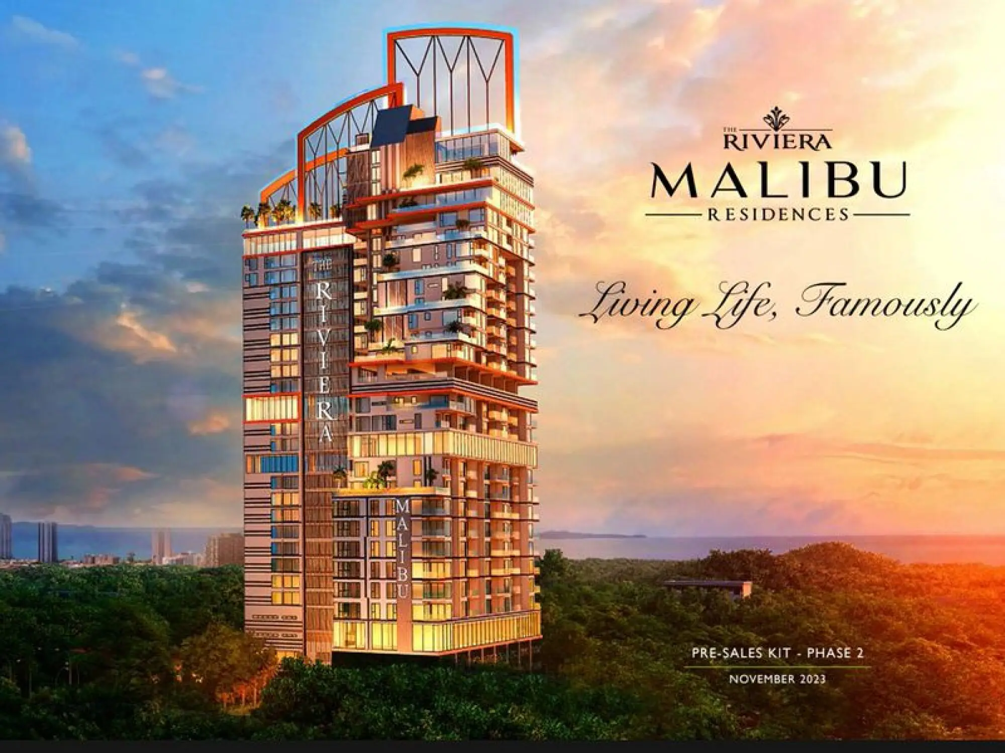 Riviera Malibu Residences 1BR Sea view, 9th Floor