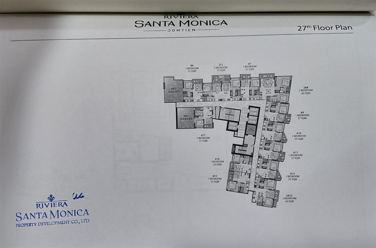 The Riviera Santa Monica 1BR Sea view, 27th Floor