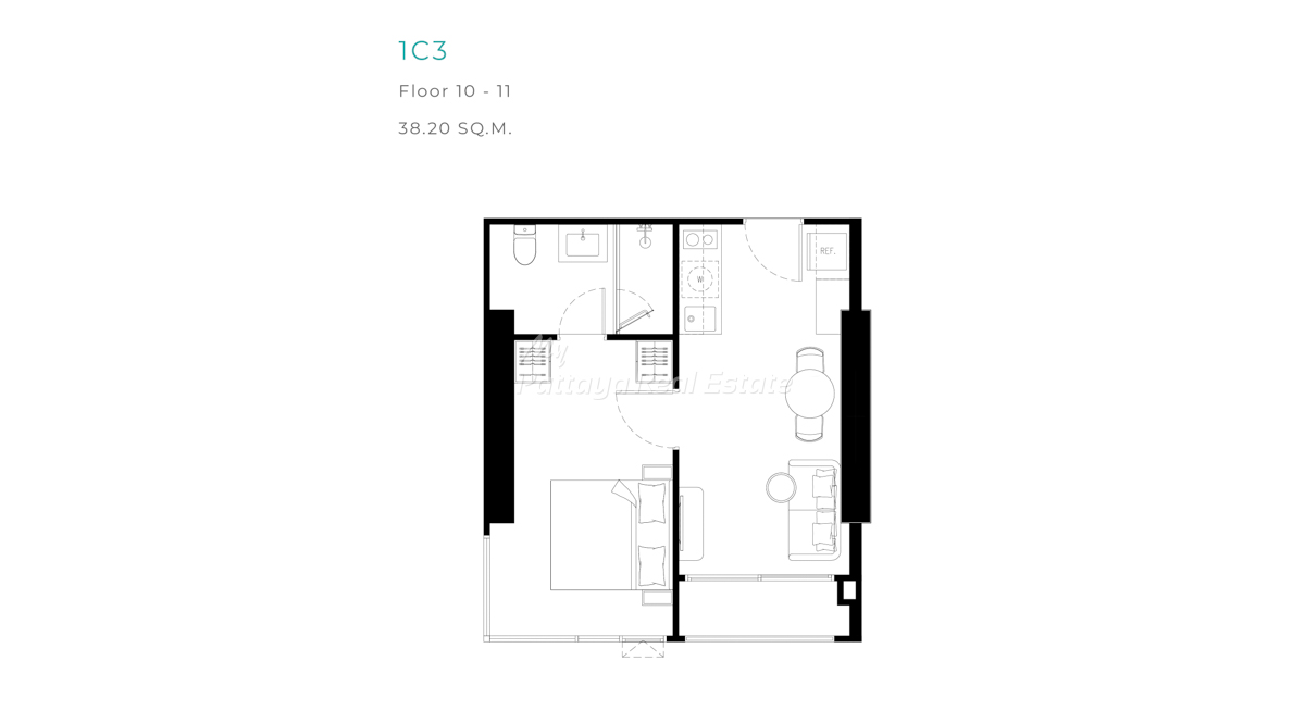 1C3 — 34.2–34.9 sqm — from ~฿6.09M
