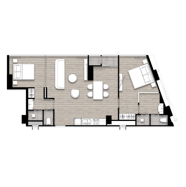 Luxury 2 bedroom — 83–85 sqm